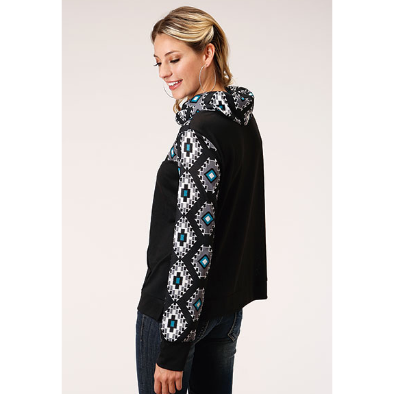 Patterned Cowl Neck Hoodies Pullover Womens Sweaters Palestine