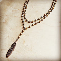 Double strand lariat picture jasper necklace-[Womens_Boutique]-[NFR]-[Rodeo_Fashion]-[Western_Style]-Calamity's LLC