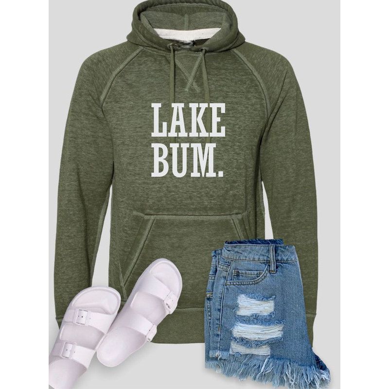 Lake Bum Vintage Hoodie-[Womens_Boutique]-[NFR]-[Rodeo_Fashion]-[Western_Style]-Calamity's LLC