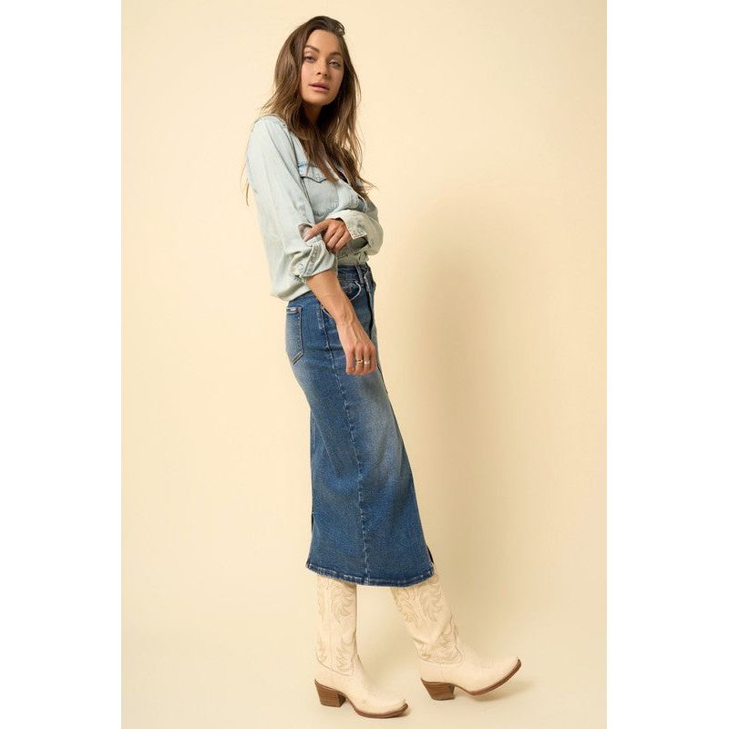 CROSSOVER MIDI SKIRT-[Womens_Boutique]-[NFR]-[Rodeo_Fashion]-[Western_Style]-Calamity's LLC