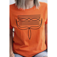 Western Boot Stitch Graphic T Shirts-[Womens_Boutique]-[NFR]-[Rodeo_Fashion]-[Western_Style]-Calamity's LLC