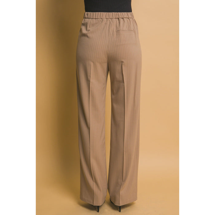 Formal Striped Straight-Leg Pants-Pants-[Womens_Boutique]-[NFR]-[Rodeo_Fashion]-[Western_Style]-Calamity's LLC