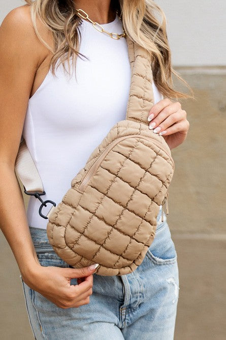 Skyler Quilted Puffer Sling-[Womens_Boutique]-[NFR]-[Rodeo_Fashion]-[Western_Style]-Calamity's LLC