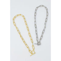 Toggle Chain Link Necklace-[Womens_Boutique]-[NFR]-[Rodeo_Fashion]-[Western_Style]-Calamity's LLC