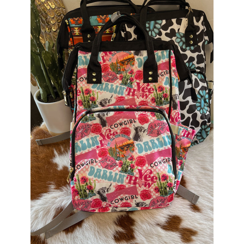 Diaper Backpack-Handbags-[Womens_Boutique]-[NFR]-[Rodeo_Fashion]-[Western_Style]-Calamity's LLC