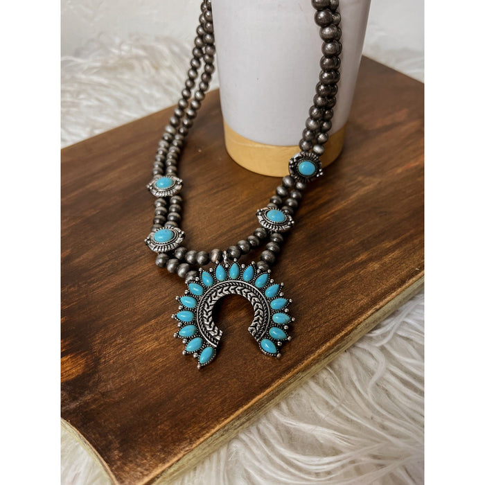 Beaded Squash Necklace-Necklaces-[Womens_Boutique]-[NFR]-[Rodeo_Fashion]-[Western_Style]-Calamity's LLC