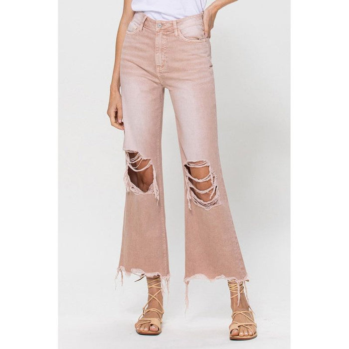 90's Vintage Crop Flare Jeans-[Womens_Boutique]-[NFR]-[Rodeo_Fashion]-[Western_Style]-Calamity's LLC