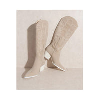 SAMARA-EMBROIDERY WESTERN KNEE HIGH BOOTS-[Womens_Boutique]-[NFR]-[Rodeo_Fashion]-[Western_Style]-Calamity's LLC