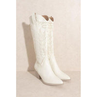 SAMARA-EMBROIDERY WESTERN KNEE HIGH BOOTS-[Womens_Boutique]-[NFR]-[Rodeo_Fashion]-[Western_Style]-Calamity's LLC