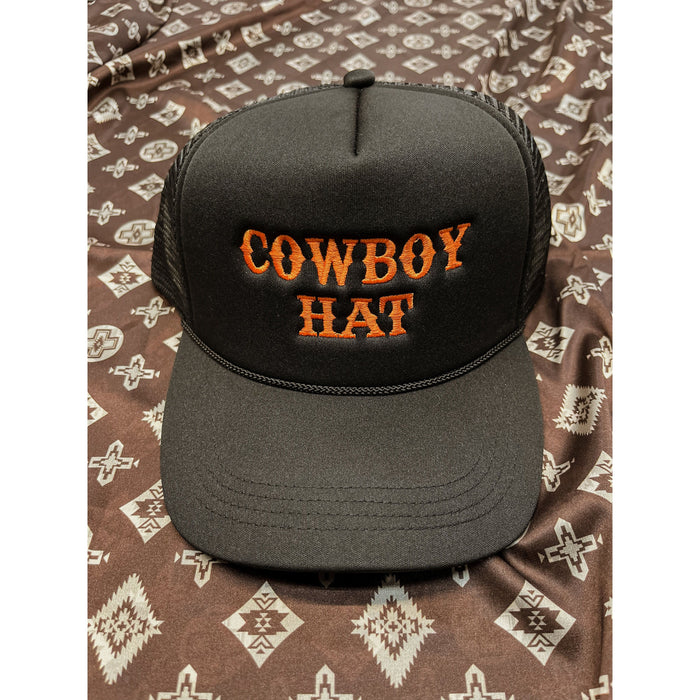 Cowboy Hat Trucker Hat-Hats-[Womens_Boutique]-[NFR]-[Rodeo_Fashion]-[Western_Style]-Calamity's LLC