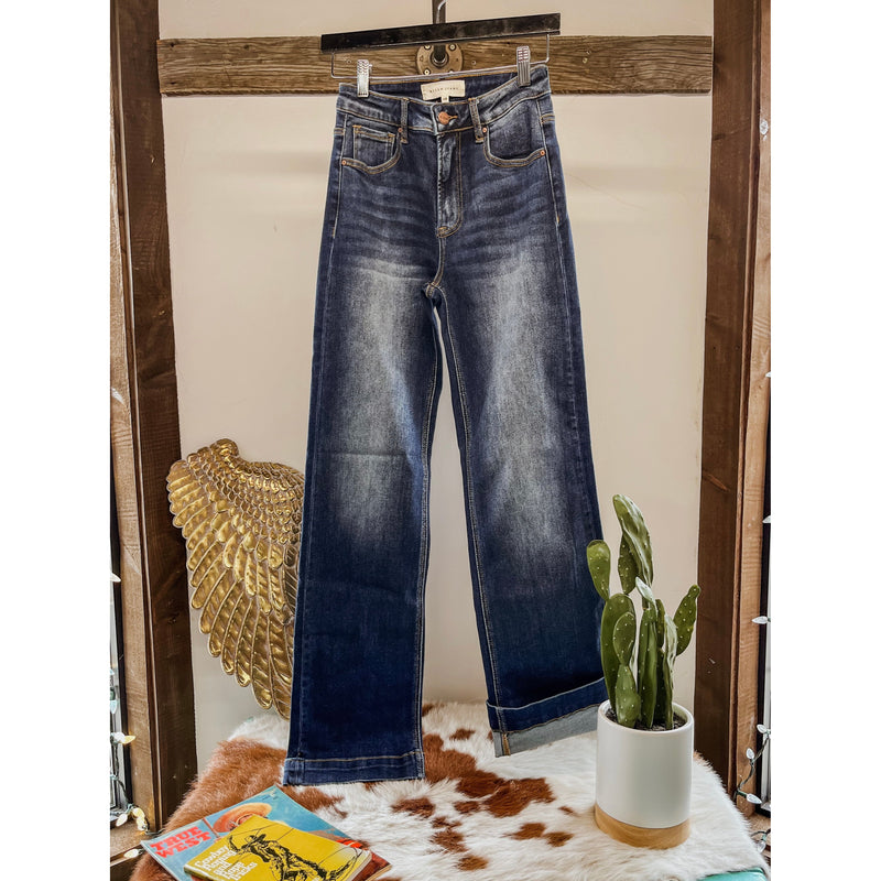 Bailee Dark Wash Denim-Denim-[Womens_Boutique]-[NFR]-[Rodeo_Fashion]-[Western_Style]-Calamity's LLC