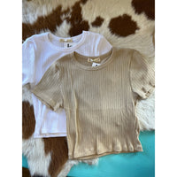 Ribbed Crop Top-Crop Tops-[Womens_Boutique]-[NFR]-[Rodeo_Fashion]-[Western_Style]-Calamity's LLC