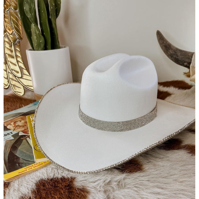 Rhinestone Cowgirl Hat-Cowgirl Hat-[Womens_Boutique]-[NFR]-[Rodeo_Fashion]-[Western_Style]-Calamity's LLC