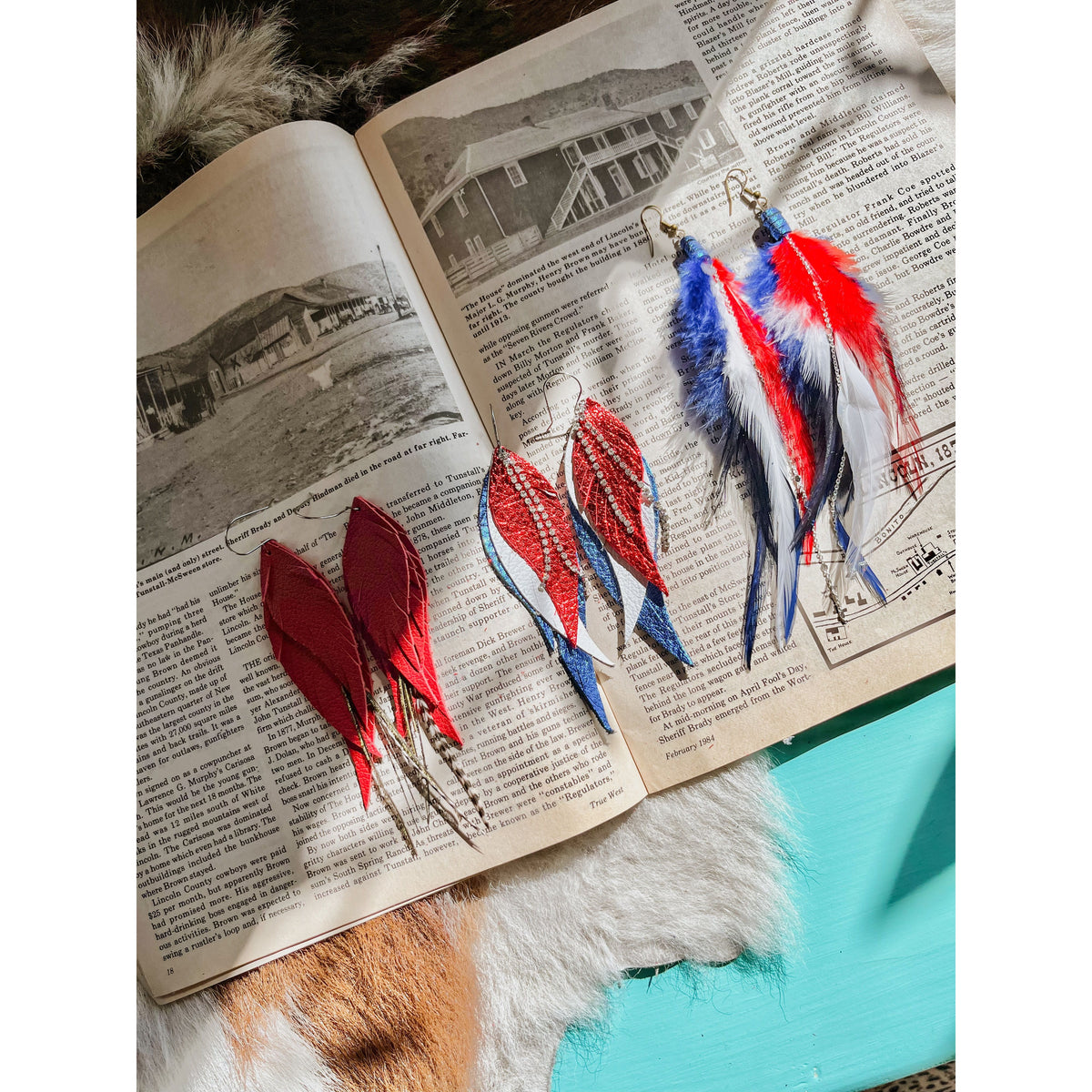 Fourth of July Earring Collection-Earrings-[Womens_Boutique]-[NFR]-[Rodeo_Fashion]-[Western_Style]-Calamity's LLC