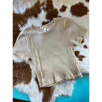 Ribbed Crop Top-Crop Tops-[Womens_Boutique]-[NFR]-[Rodeo_Fashion]-[Western_Style]-Calamity's LLC