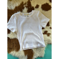 Ribbed Crop Top-Crop Tops-[Womens_Boutique]-[NFR]-[Rodeo_Fashion]-[Western_Style]-Calamity's LLC