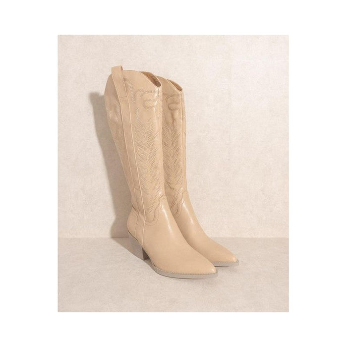 SAMARA-EMBROIDERY WESTERN KNEE HIGH BOOTS-[Womens_Boutique]-[NFR]-[Rodeo_Fashion]-[Western_Style]-Calamity's LLC