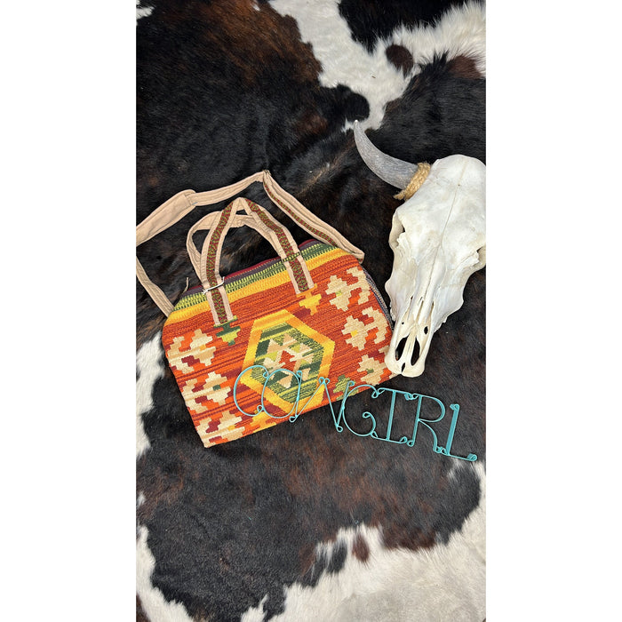 Aztec Pattern Weekender Bag-Handbags-[Womens_Boutique]-[NFR]-[Rodeo_Fashion]-[Western_Style]-Calamity's LLC